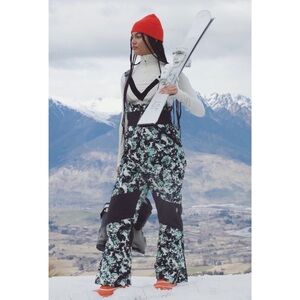 Free People FP Movement Printed All Prepped Bib Overalls